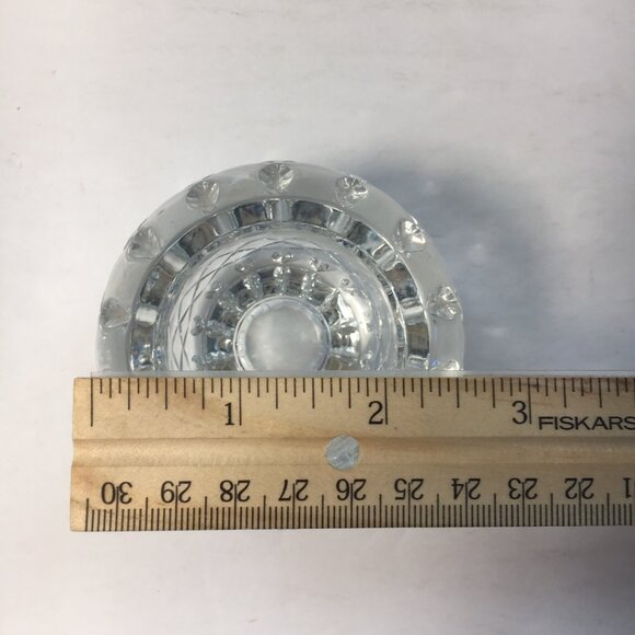 Illusions Crystal Double-Sided Candle Holder Tea Lights Candles 24% Lead Crystal - Picture 5 of 8